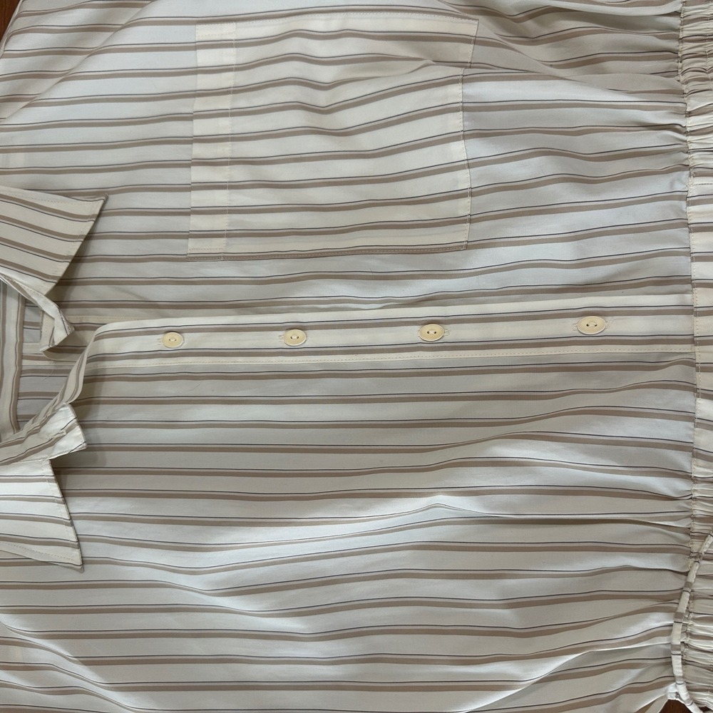 Faithfull the Brand Faia Playsuit Romper Butter Stripe 10, Minimalist Relaxed - Picture 9 of 16